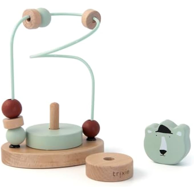 WOODEN BEADS MAZE - MR. POLAR BEAR - Image 3