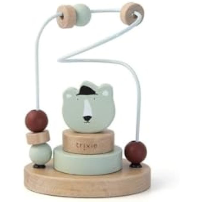 WOODEN BEADS MAZE - MR. POLAR BEAR - Image 2