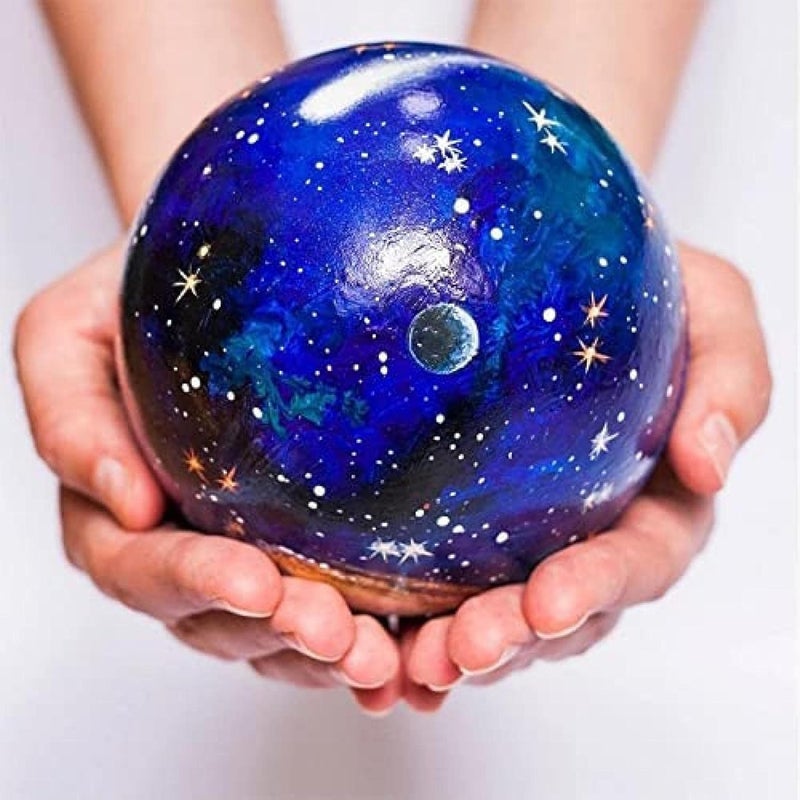 klarako Wooden Solar System Cosmos Learning Game Toy, Solar Planets System Model Kit, Cosmos Learning Toy with 8 Planets Sun Moon Astronaut and Rocket Model, Explore the Mystery Of the Universe (Blue) - Image 5