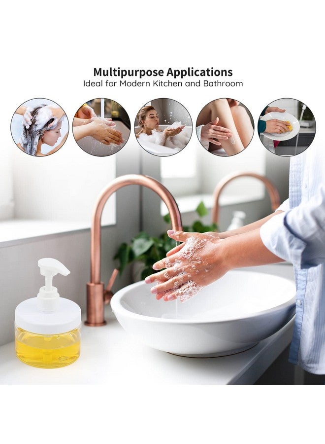 سيج بيوتي زجاجات مضخة بلاستيكية شفافة من Segbeauty، عبوة من 3 قطع سعة 10.1 أونصة، موزع لوشن واسع الفم قابل لإعادة التعبئة مع ملصقات، زجاجة شامبو وبلسم فارغة سعة 300 مل، حاوية صابون سائل للسفر والفنادق والحمام - Image 5