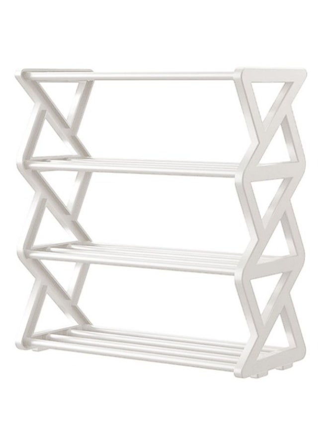 LINGWEI Compact 4‑Tier Tool‑Free Shoe Rack – Slim Storage Organizer, Steel & Plastic, Holds 4–6 Pairs – Lightweight, Rust‑Resistant, Space‑Saving Entryway/Dorm Rack - Image 2