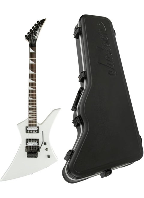 Jackson JS Series Kelly JS32 Electric Guitar Snow White Bundle with Jackson Hardshell Case 2 items