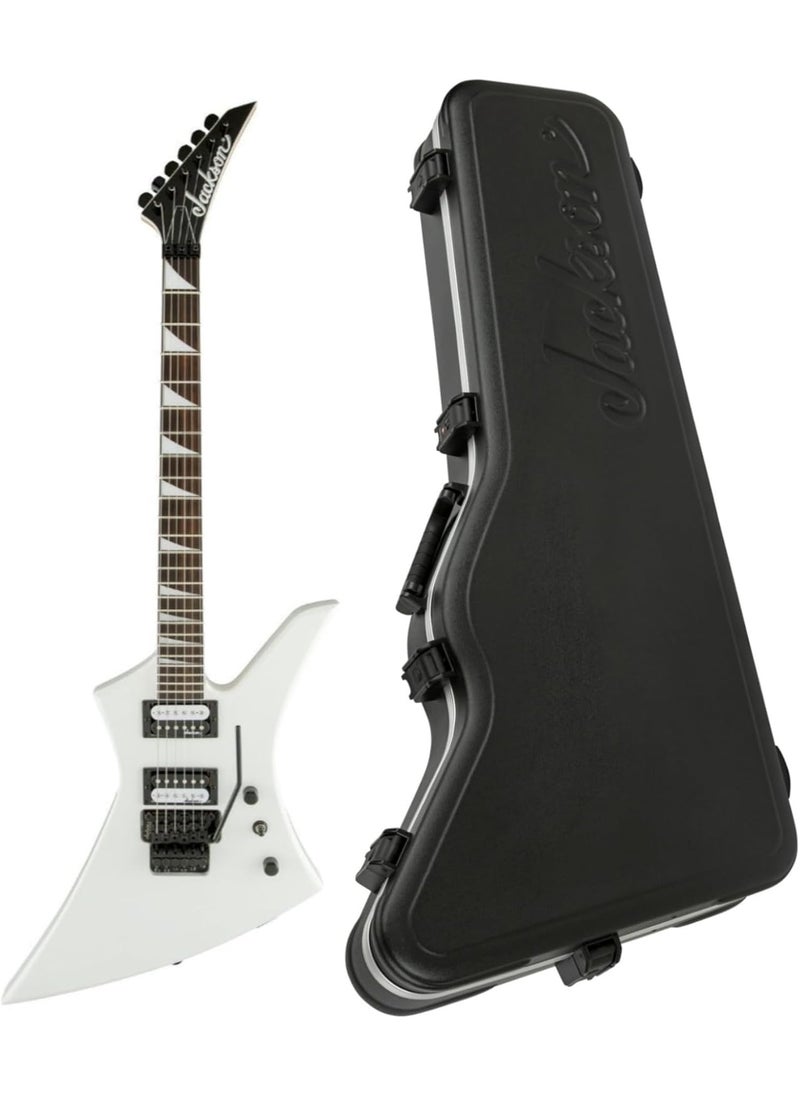 Jackson JS Series Kelly JS32 Electric Guitar Snow White Bundle with Jackson Hardshell Case 2 items