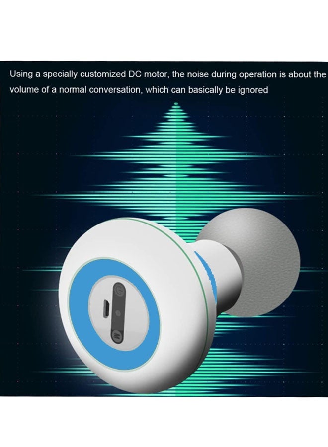Beauenty Mini Massager Portable Back Neck Pain Vibrating Muscle Tension Body Massager White. - Image 5