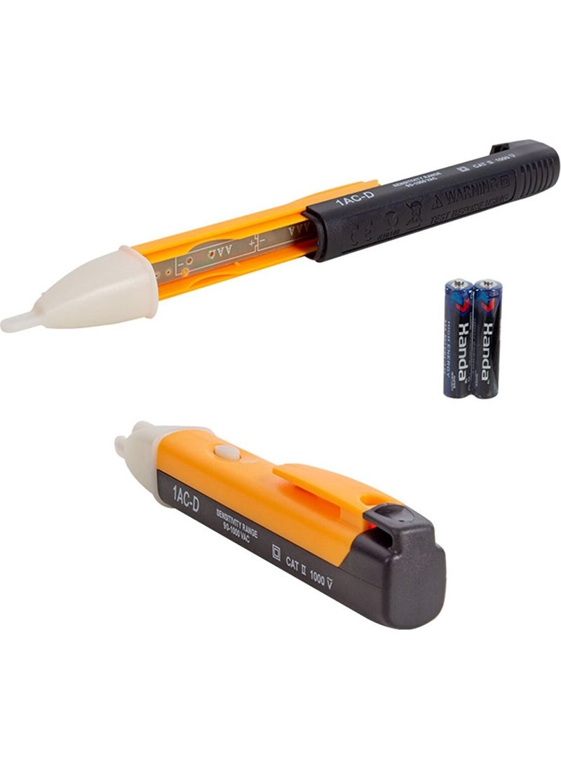 Gaman Sound and LED Warning Battery Operated 90V-1000V Ac Current-Voltage Test Pen  - Image 2