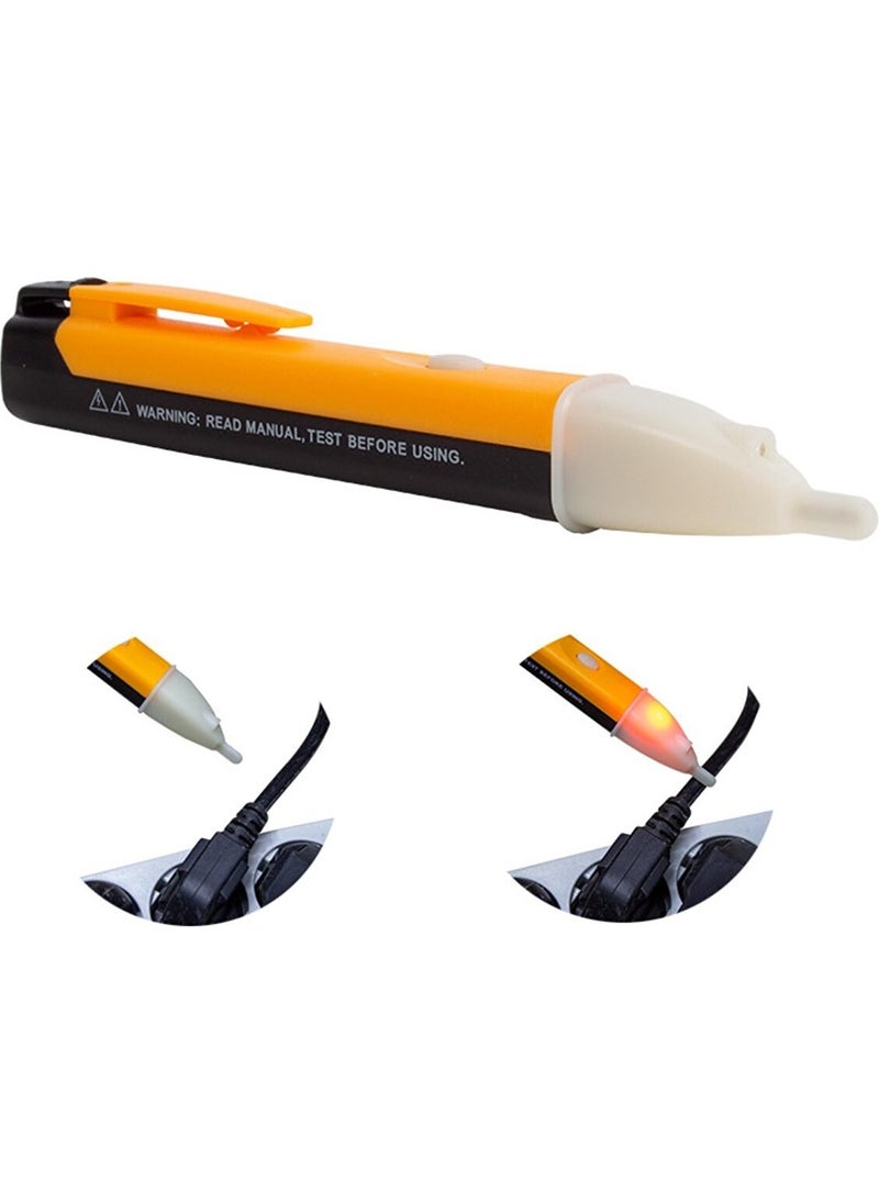 Gaman Sound and LED Warning Battery Operated 90V-1000V Ac Current-Voltage Test Pen  - Image 1