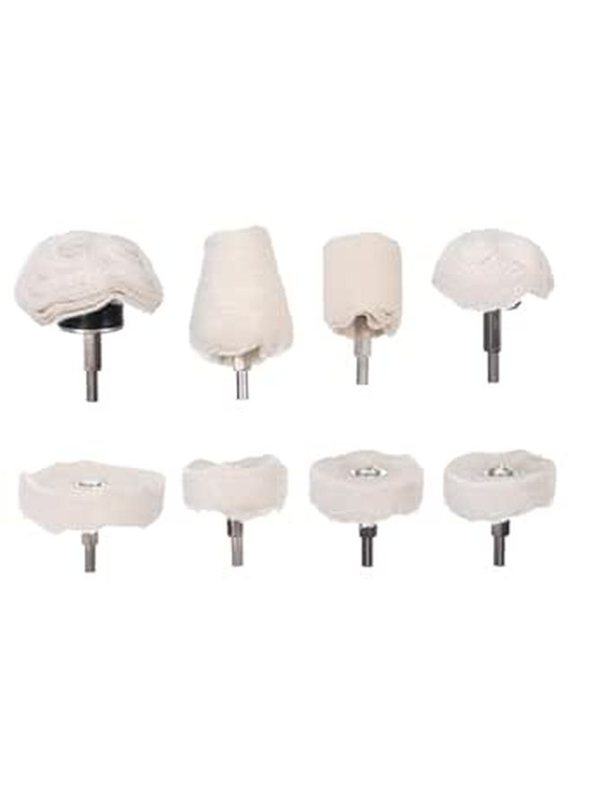 8pcs Polishing Wheel Pad Set Grinding Head For Drill Reach Areas - Image 1