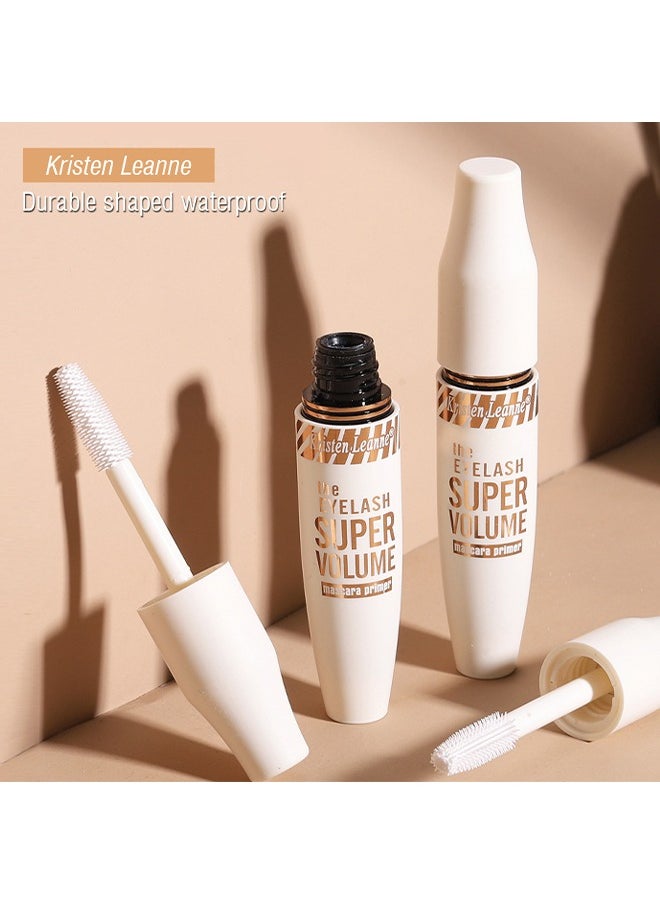 Kristen Leanne - Super Volume-Mascara Primer,4D White Mascara Primer for Eyelashe, Waterproof Non-Smudged Long lasting Charming Voluminous Lash for Women 15ml - Image 1