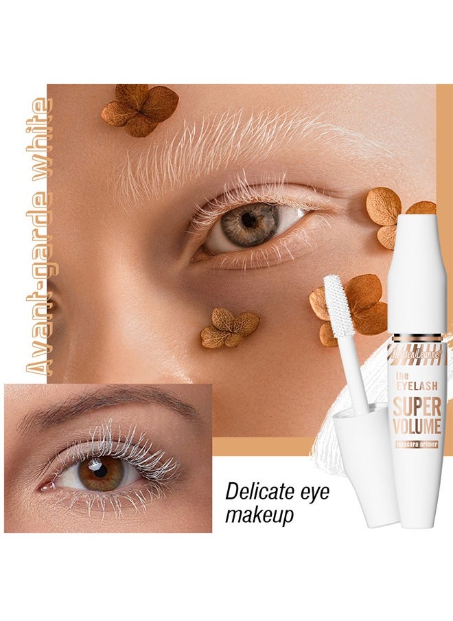 Kristen Leanne - Super Volume-Mascara Primer,4D White Mascara Primer for Eyelashe, Waterproof Non-Smudged Long lasting Charming Voluminous Lash for Women 15ml - Image 1