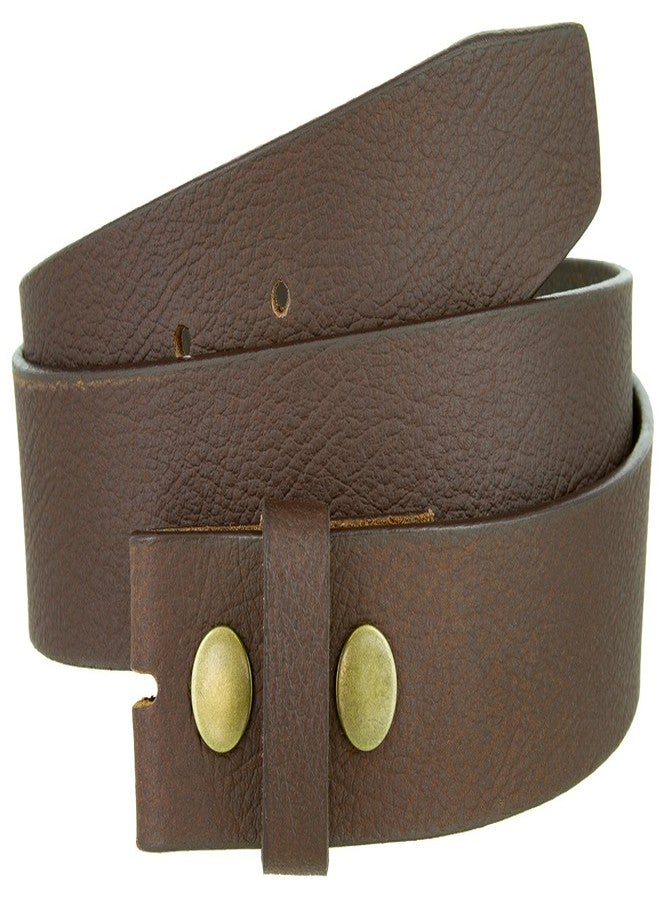 بيلتس.كوم حزام من الجلد المحبب بالكامل، عرضه 1-1/2 بوصة (بني، 40) - Image 2