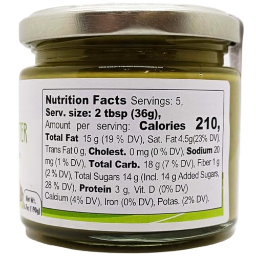 GUSTO ETNA Pistachio Cream Butter, Sweet Spreadable, 6.7 oz (190g) Rich & Nutty Pistachios Cream for Knafeh Dubai Pistachio Chocolate Bars, Product of Sicily, Italy, - Image 3