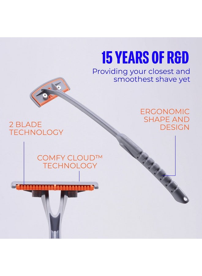 Bro Shaver - Ro Shaver 2.2. Back Shaver Body Hair Trimmer. Diy Back Shavers. 2 Shave Settings Wet Or Dry. Extreme Reach Handle. Mens Grooming Kit Shaving & Hair Removal Products - Image 1