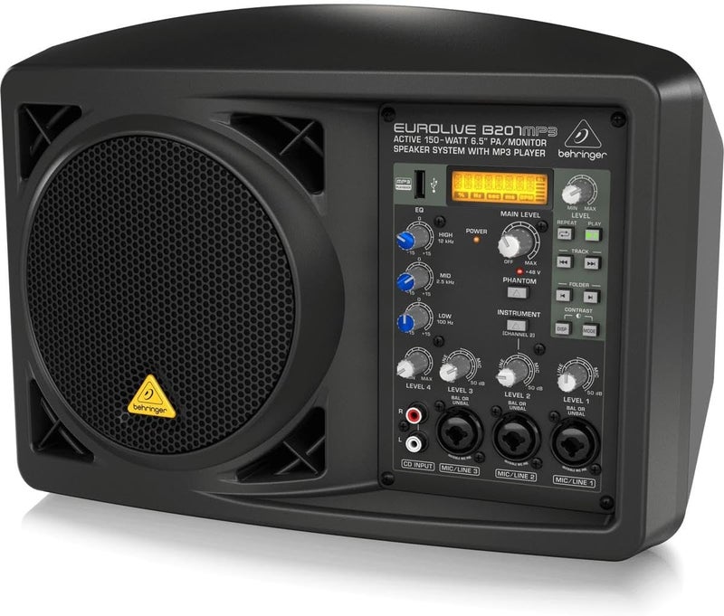 behringer Behringer B207MP3 Active PA/Monitor Speaker System - Image 2