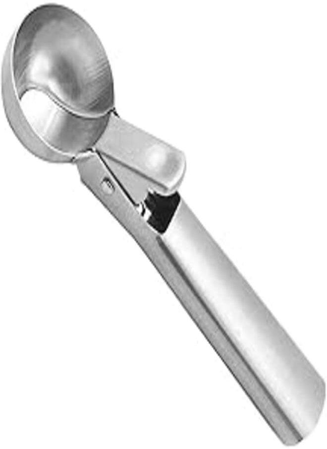 Gazi Ice Cream Scoop, Stainless Steel Ice Cream Spoon with Easy Trigger, Food Dipper for Fruit Ice Cream Mash Potato (Large) 