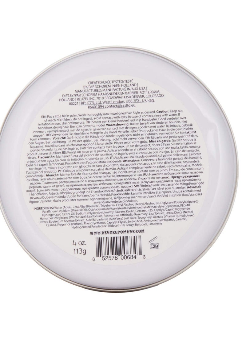 Reuzel REUZEL Clay Matte Pomade, Medium All Day Hold, Water Soluble Styling, No Shine and Flake Free, Easy To Wash Out, For All Hairstyles  - Image 2
