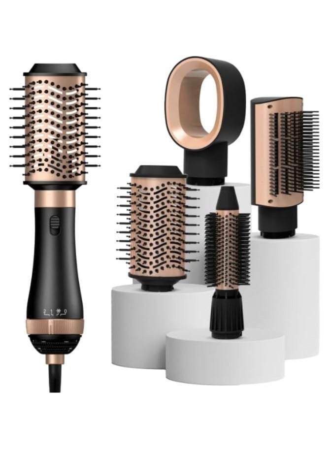 موهير فرشاه استشوار شعر احترافي 4 في 1 مع طلاء سيراميك وتقنية الحماية من الحرارة الزائدة 1000 وات MO-7154 - Image 1