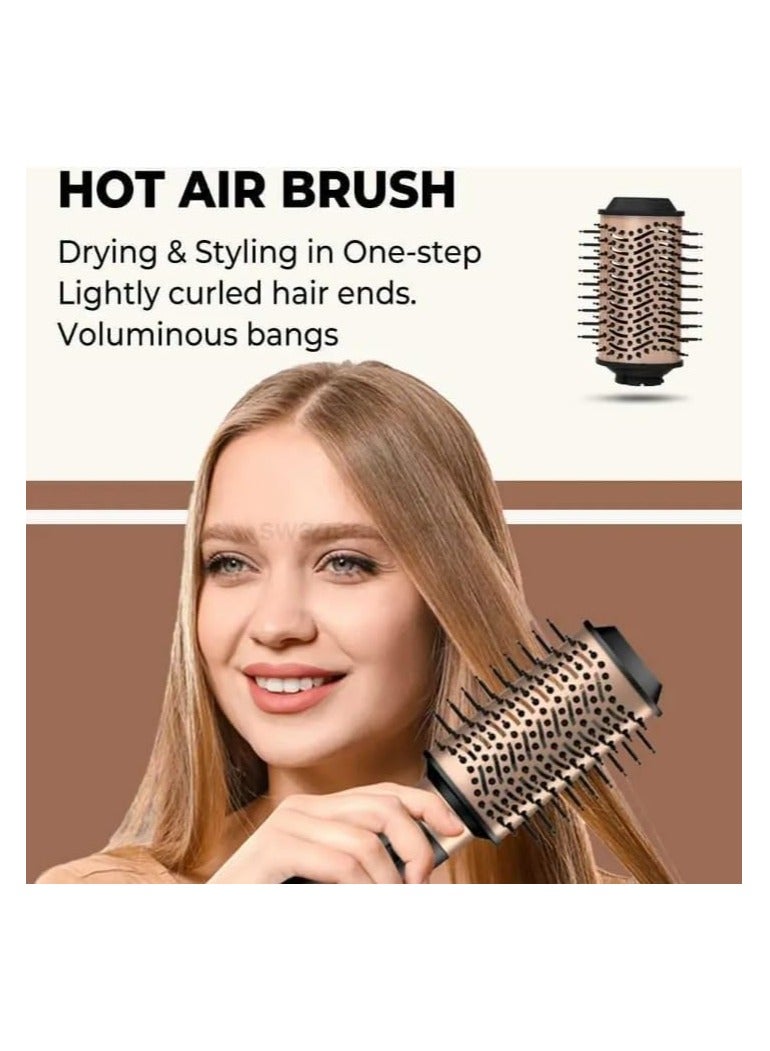 موهير فرشاه استشوار شعر احترافي 4 في 1 مع طلاء سيراميك وتقنية الحماية من الحرارة الزائدة 1000 وات MO-7154 - Image 4