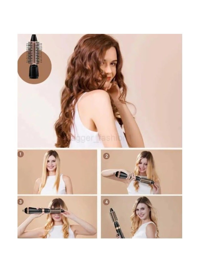 موهير فرشاه استشوار شعر احترافي 4 في 1 مع طلاء سيراميك وتقنية الحماية من الحرارة الزائدة 1000 وات MO-7154 - Image 5