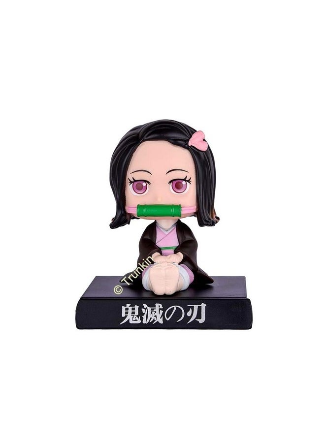 Trunkin - Trunkin Demon Slayer Anime Merchandise Nezuko Figurine |Cute Anime bobblehead | Nezuko Kamado Collectible |Demon Slayer fanmerchandise - Image 1