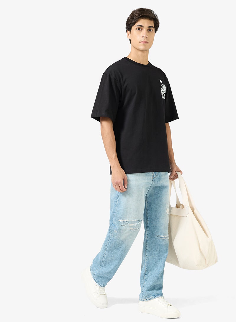 Seventy Five Graphic Print Oversized T-Shirt - Image 4