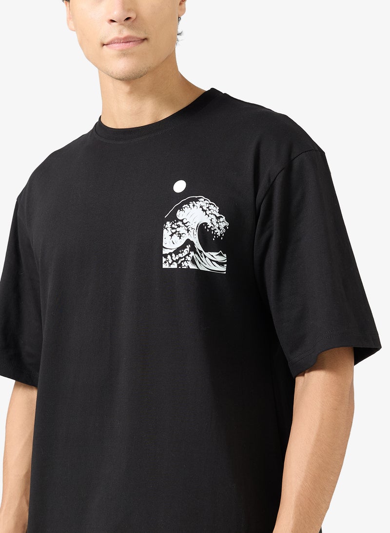 Seventy Five Graphic Print Oversized T-Shirt - Image 3