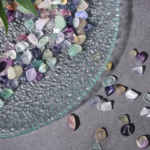 JOHOUSE Quartz Crystals, Crushed Chips Tumbled Polished Stones Assorted Irregular Shaped Decorative Rocks Succulent Pebbles for Indoor Plants Aquarium Betta Fish Tank Gravel Vase Filler DIY Crafts 1LB - Image 3