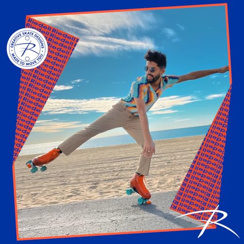 Riedell Crew Roller Skates for Women and Men - Colorful Outdoor Roller Skates with Moisture-Wicking Lining, Padding, and a High-Top Precision Fit - Ocean - 5 - Image 4