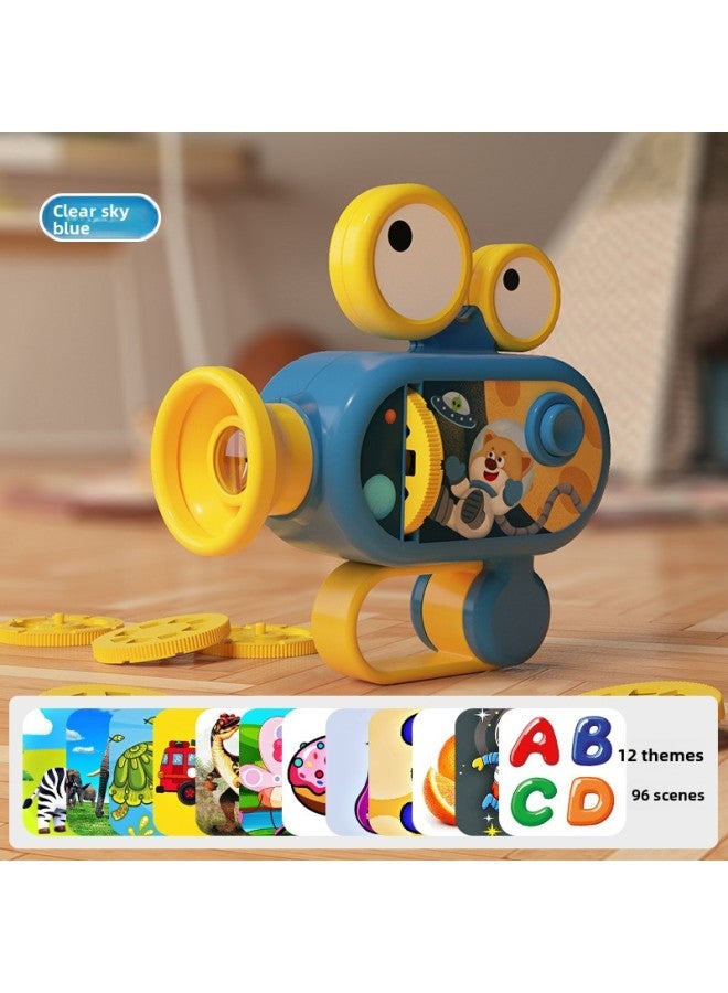 Cross-border Projector Slide Baby Puzzle Luminous Flashlight Projection Lamp Children's Toys Early Education Sleep Machine 