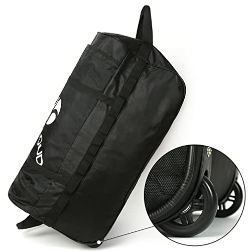 Rock Cloud Foldable Wheeled Duffel Bag with Wheels 85L Rolling Duffle Bag Packable 26 inch for Travel Camping Sports, Grey - Image 4