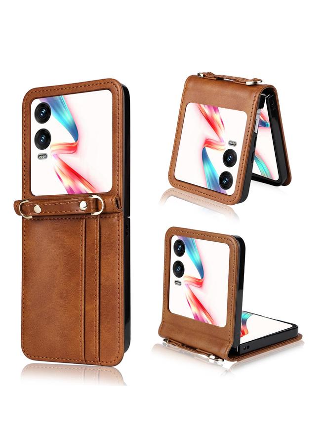 Zaboon Case For Infinix Zero Flip Crossbody Card Bag PU Folding Phone Case - Image 1