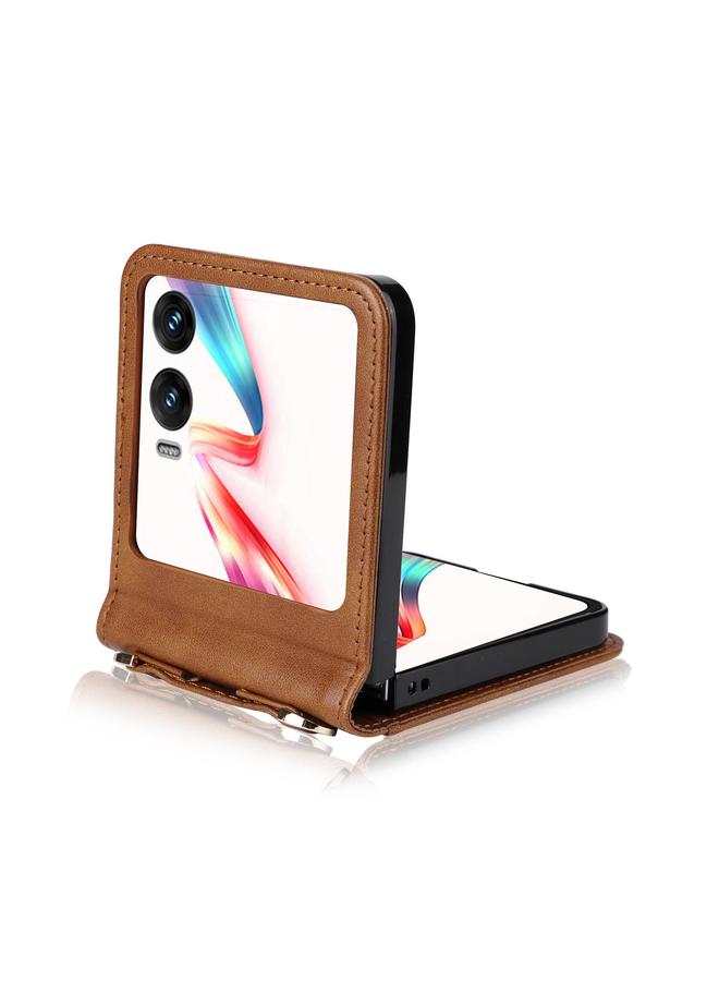 Zaboon Case For Infinix Zero Flip Crossbody Card Bag PU Folding Phone Case - Image 3