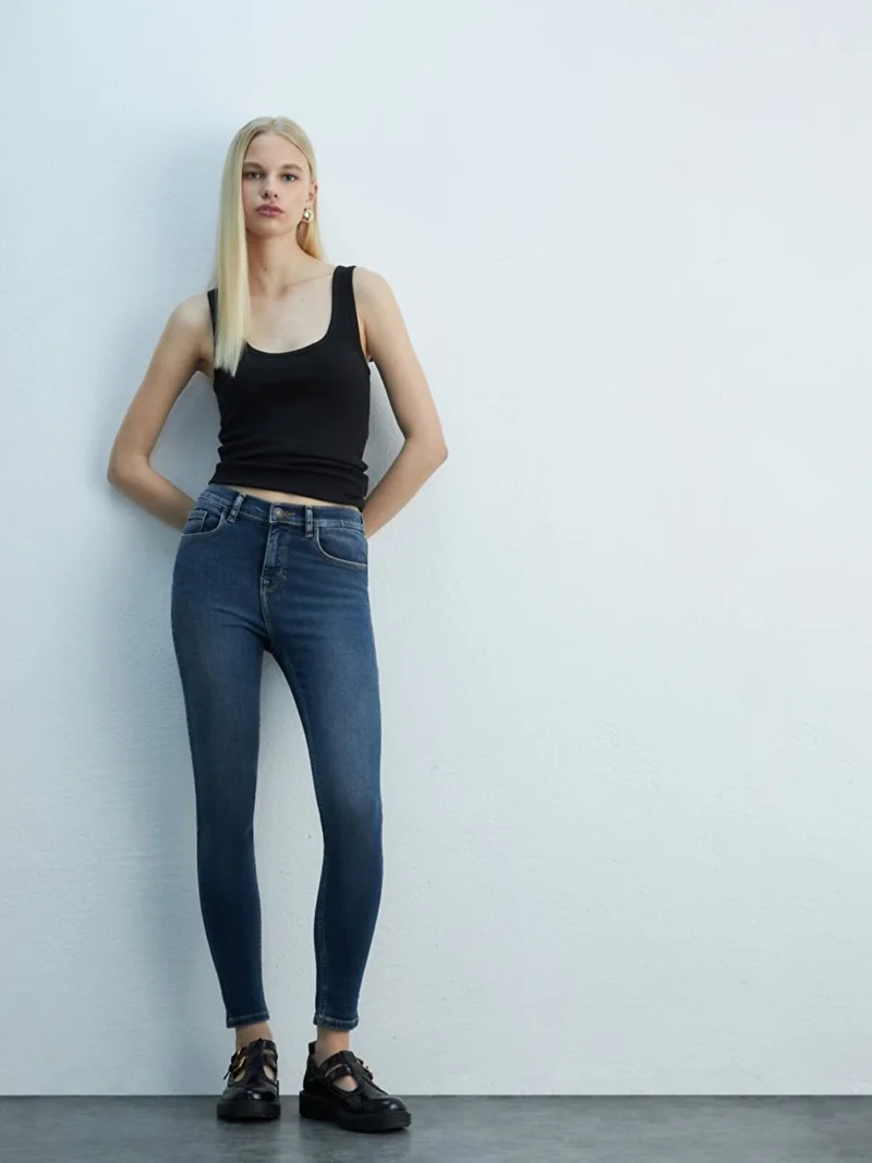 Women's Tanya X Skinny Leg Mid Waist Jeans