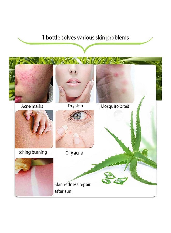 ASYBO 300 ML Natural Aloe Vera Gel -Organic Moisturizing Cream, Soothing and Hydrating, Sunburn and Scar Repair, Care for Face Body Hair - Image 4