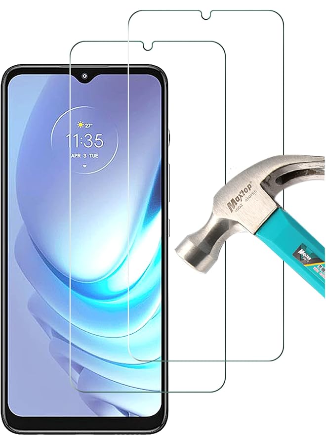 erorex 2 Pack Compatible With Motorola Moto G30 G50 G20 G10 E7 Power E7I Power Screen Protector Tempered Glass For Moto G30 9H Scratch Resistant Bubble Free Easy To Install - Image 1
