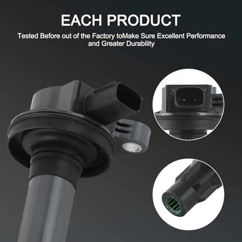 DICMIC Set of 6 Ignition Coil Pack & Spark Plug Compatible with Ford Edge Explorer F-150 Flex Fusion Mustang Taurus Lincoln MKS MKX MKZ Mazda CX-9 V6 3.5L 3.7L Replace# UF553, C1595, 48856, GN10237 - Image 5