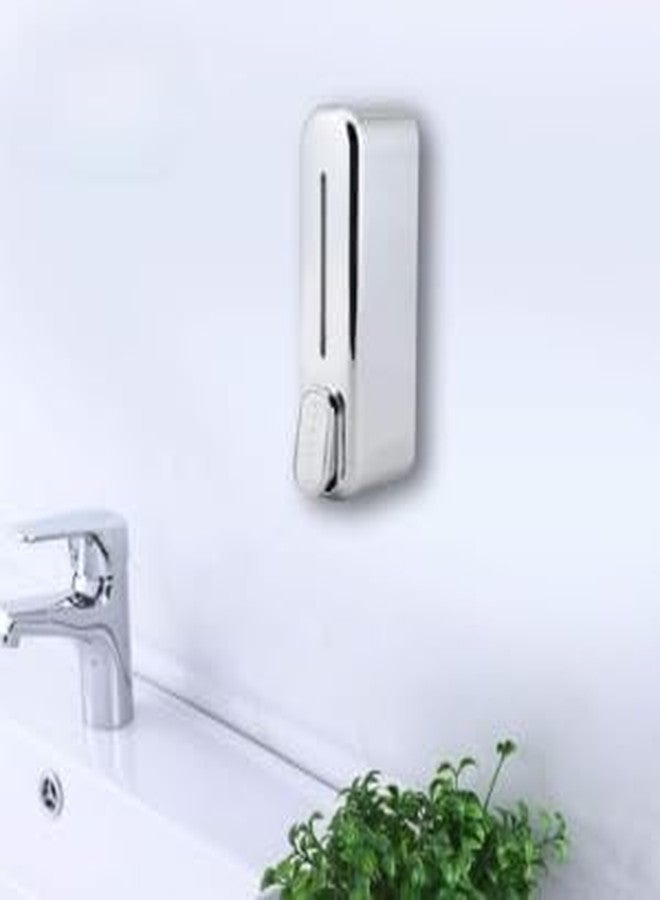 AIMKO Black ABS Wall Mounted Soap Dispenser: Leak-Free Hand Wash & Shampoo Bottle for Bathroom, Kitchen, Shower, Ideal Home Gadget & Organiser for Soap Dispenser in Wash Basin. (Chrome Finish) - Image 5