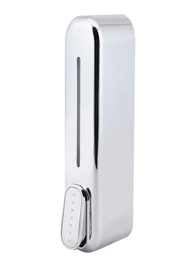 AIMKO Black ABS Wall Mounted Soap Dispenser: Leak-Free Hand Wash & Shampoo Bottle for Bathroom, Kitchen, Shower, Ideal Home Gadget & Organiser for Soap Dispenser in Wash Basin. (Chrome Finish) - Image 2