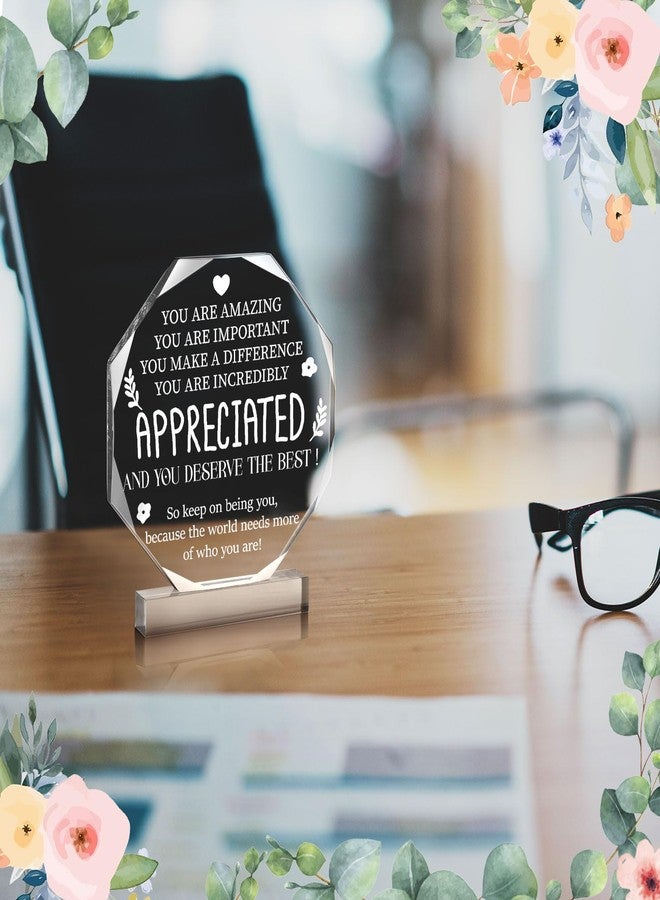 Yinder Appreciated Thank You Gift for Women Appreciation Teacher Coworker Office Leaving Job Farewell Gift Appreciation for Boss Nurse Day School Assistant Staff Friends Decor - Image 2