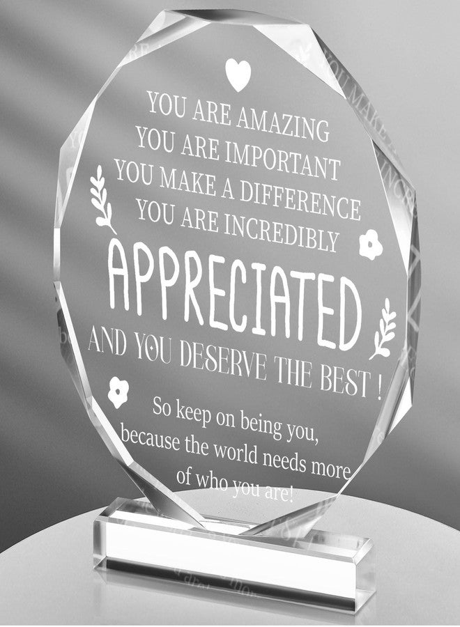 Yinder Appreciated Thank You Gift for Women Appreciation Teacher Coworker Office Leaving Job Farewell Gift Appreciation for Boss Nurse Day School Assistant Staff Friends Decor - Image 1