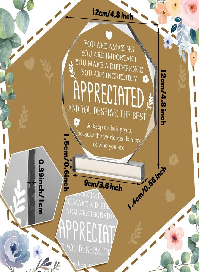 Yinder Appreciated Thank You Gift for Women Appreciation Teacher Coworker Office Leaving Job Farewell Gift Appreciation for Boss Nurse Day School Assistant Staff Friends Decor - Image 5