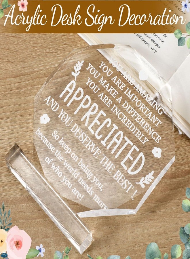 Yinder Appreciated Thank You Gift for Women Appreciation Teacher Coworker Office Leaving Job Farewell Gift Appreciation for Boss Nurse Day School Assistant Staff Friends Decor - Image 3