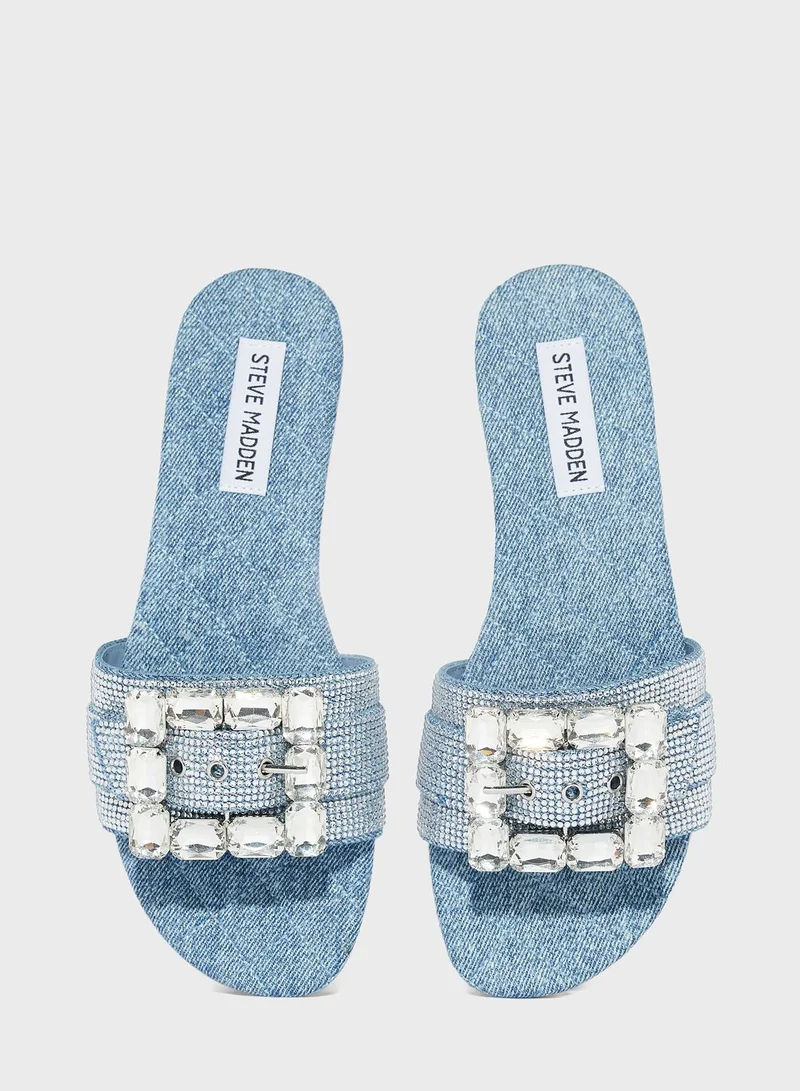 STEVE MADDEN Silgle Strap Flat Sandals