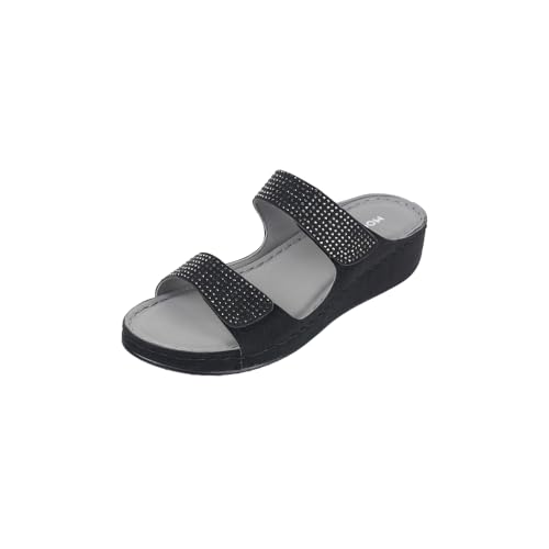 Mochi Women Black Suede Fitflop Comfort Sandal UK/4 EU/37 (44-206) - Image 1