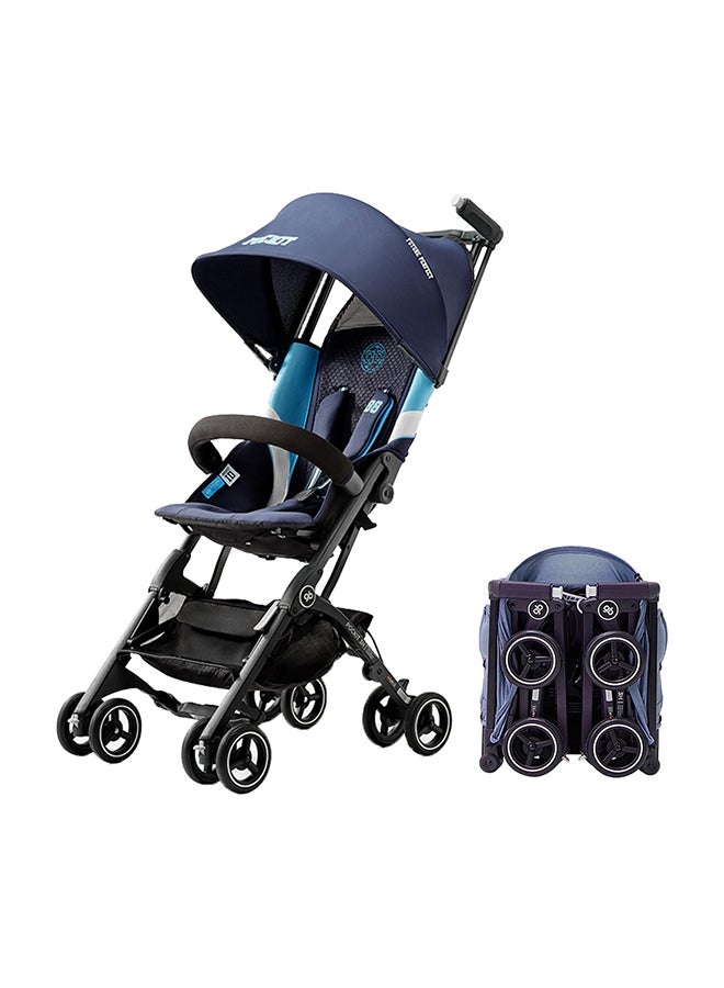 GB Pockit All-Terrain Travel Stroller Airplane Cabin for 22kg Weight Baby, Compact Lightwight Stroller for Toddler, Foldable Pushchair with Removable Canopy, Black&Gold - Image 1