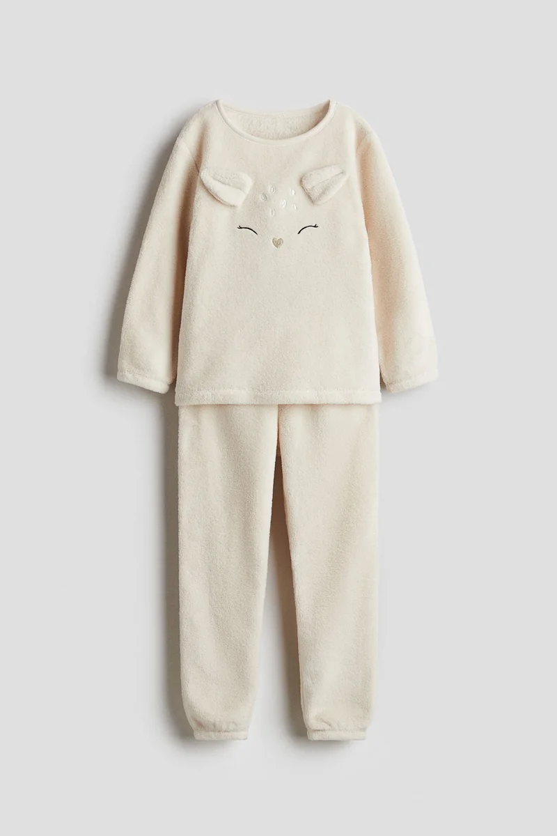 H&M Appliquéd pile pyjamas