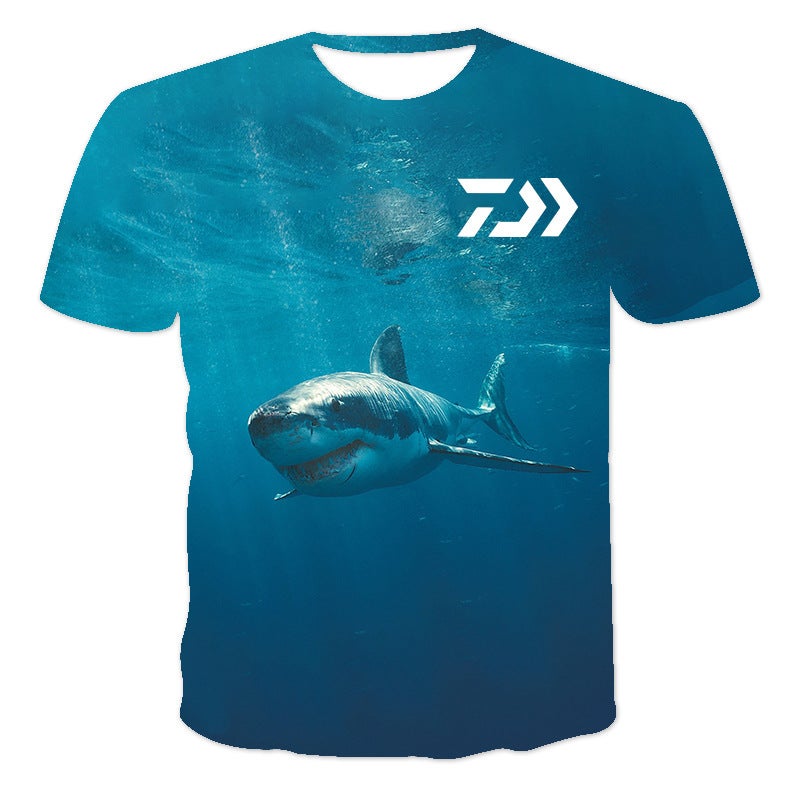 2021 summer new cool animal 3D digital personalized printing fashion trendy men's short-sleeved T-shirt in stock - Image 1