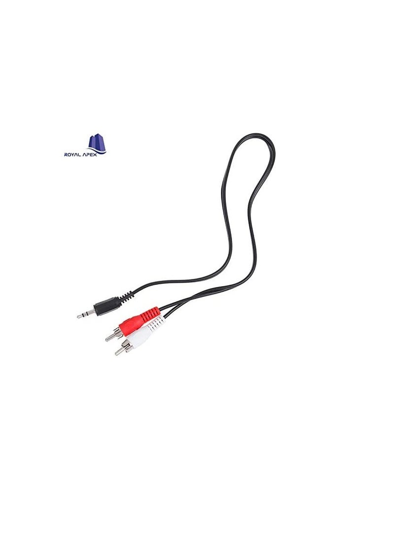 Audio-Aux Cable Stereo Plug Two RCA Plugs For Home Theater,Mobile,Laptop And TV TCA ST-23N (5 Meter)  - Image 2