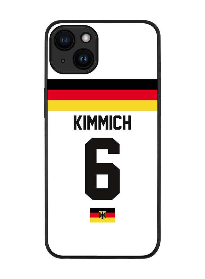 Stylizedd Cover for iPhone 15 Plus Case Rugged Black Slim fit Flexible Protective Phone Cases - Football Team - GermanyPlayer Name - Kimmich - Image 1