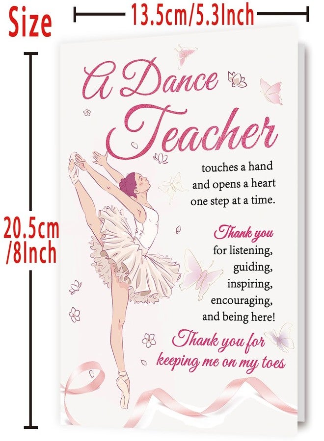 Londue Dance Teacher Appreciation Card, Thank You Gift for Dance Teacher, Ballet Teacher, Dance Instructor, Dance Coach Appreciation Card - Image 3