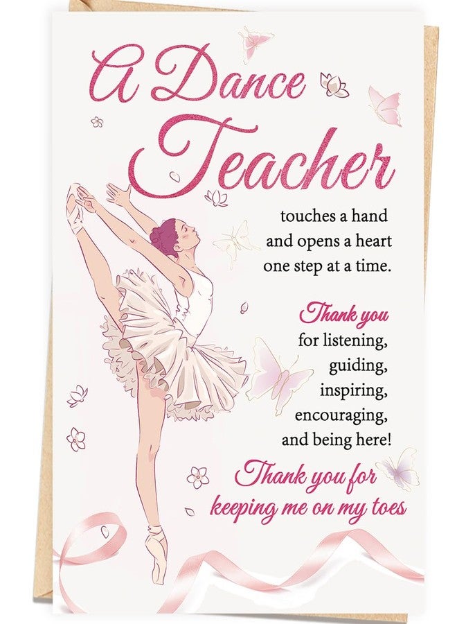 Londue Dance Teacher Appreciation Card, Thank You Gift for Dance Teacher, Ballet Teacher, Dance Instructor, Dance Coach Appreciation Card - Image 1